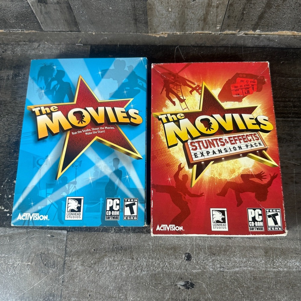 Activision The Movies + Stunts & Effects Expansion Pack PC 3 Discs | Complete